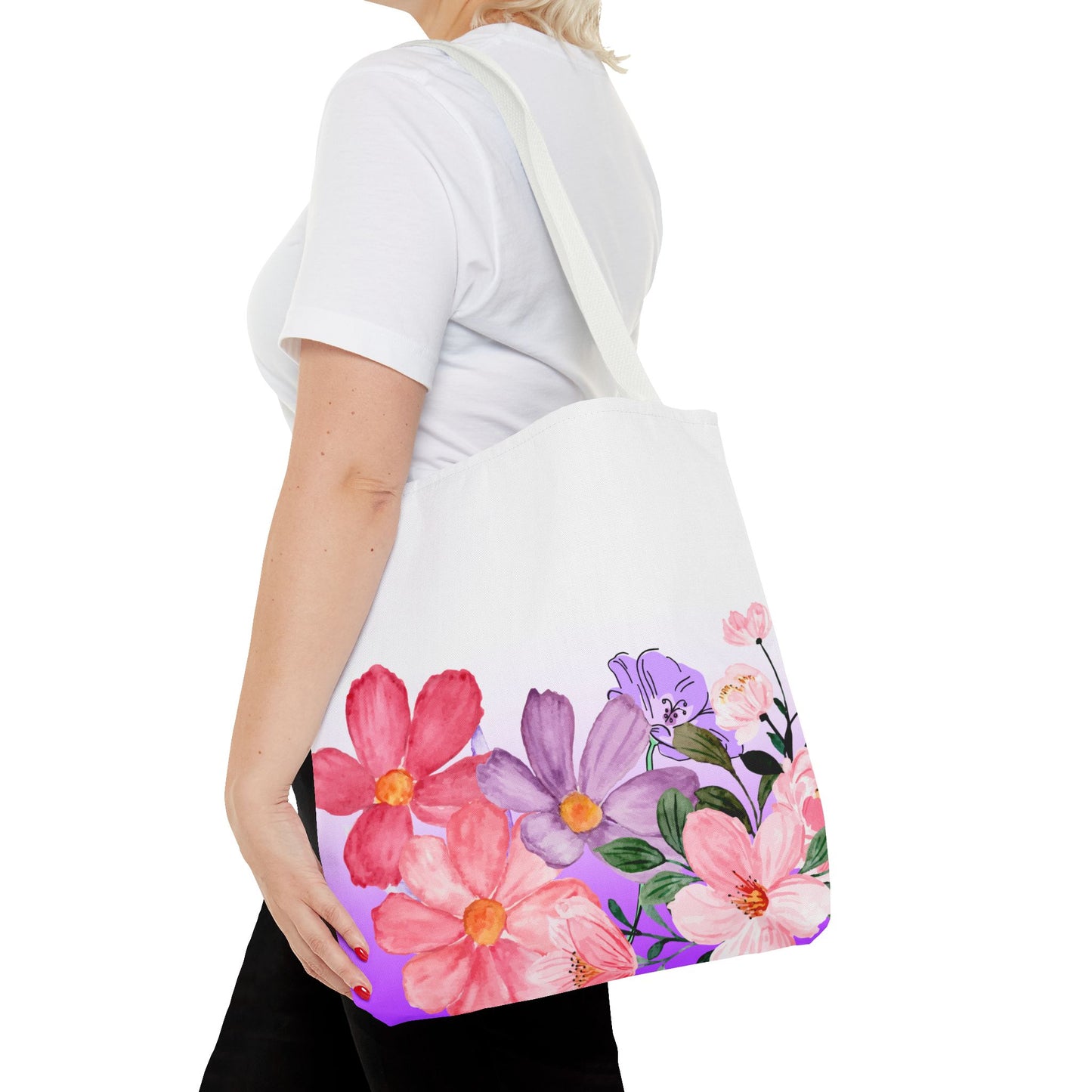 Colorful Floral Tote Bag (AOP)