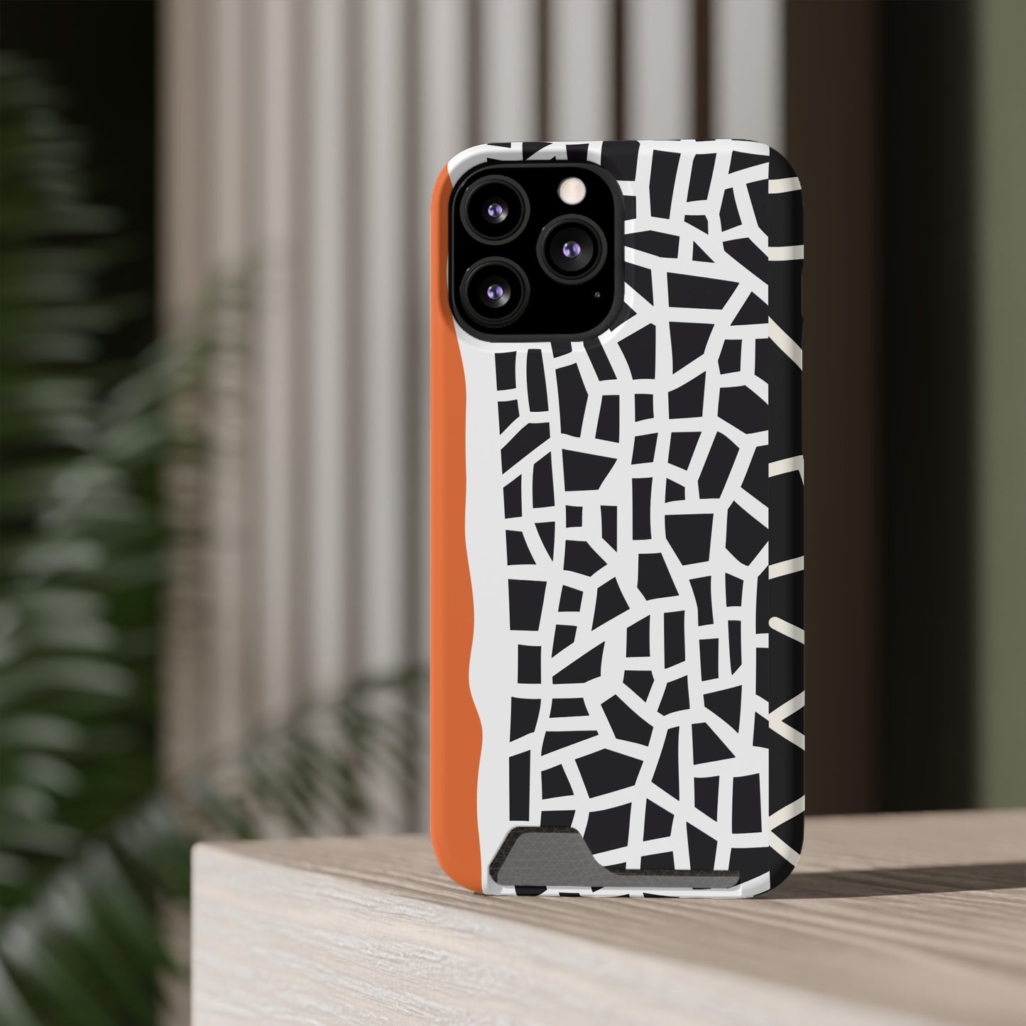 Ethnic Phone Case with Card Holder - Unique Phone Cases - Ethnic Print Phone Case