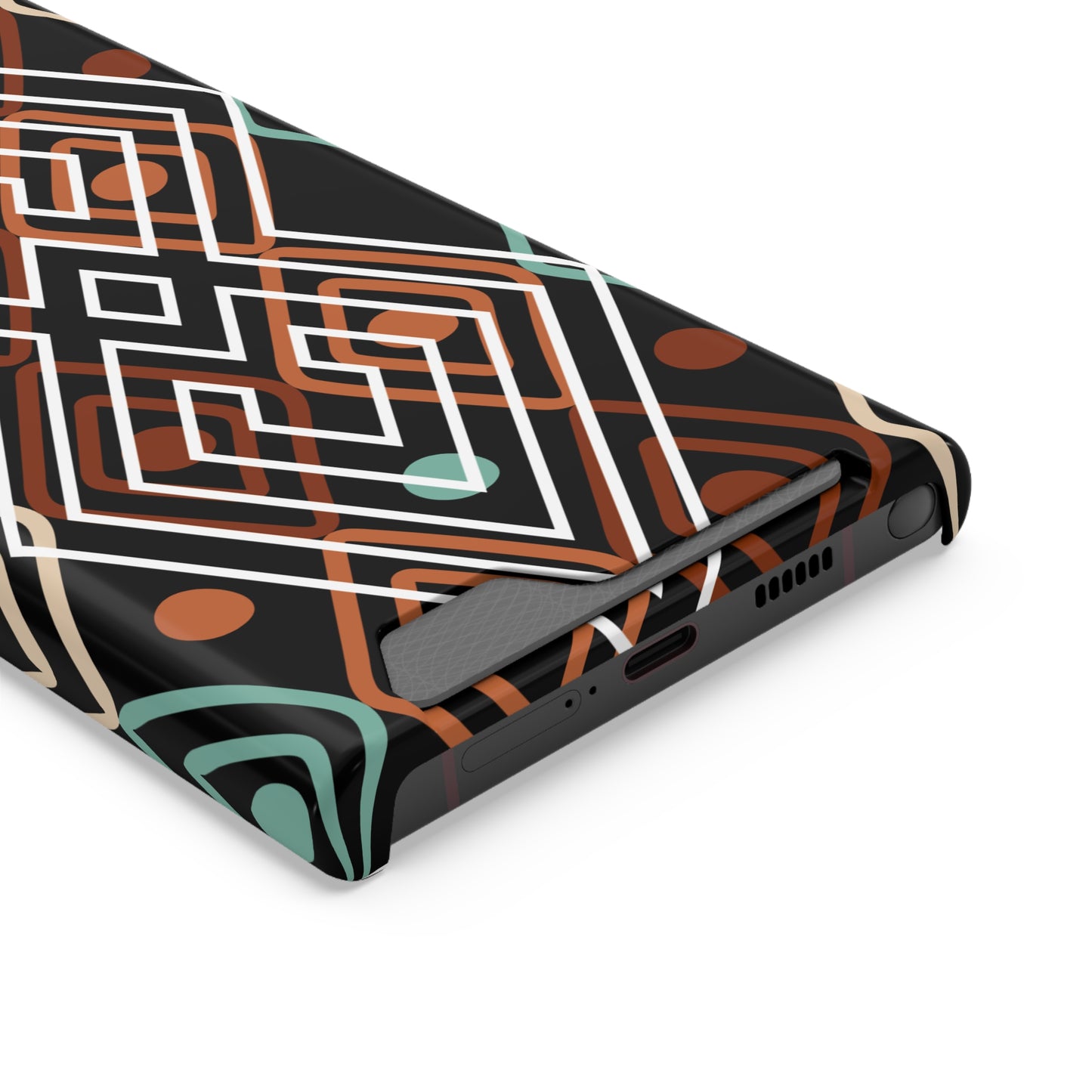 Ethnic Phone Case with Card Holder - Unique Phone Cases - Ethnic Print Phone Case