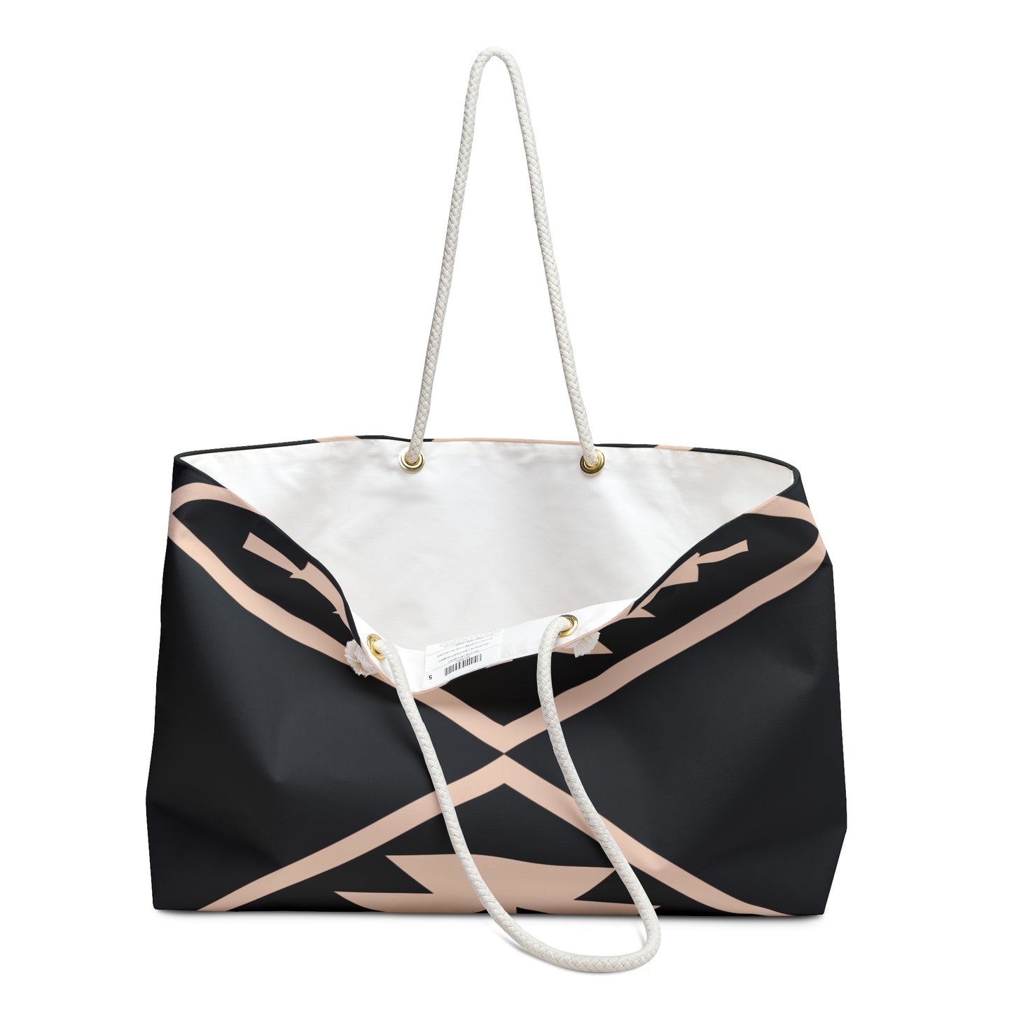 Black & Pink Beautiful Weekender Bag - Overnight Bags - Oversized Bags - Beach Bags