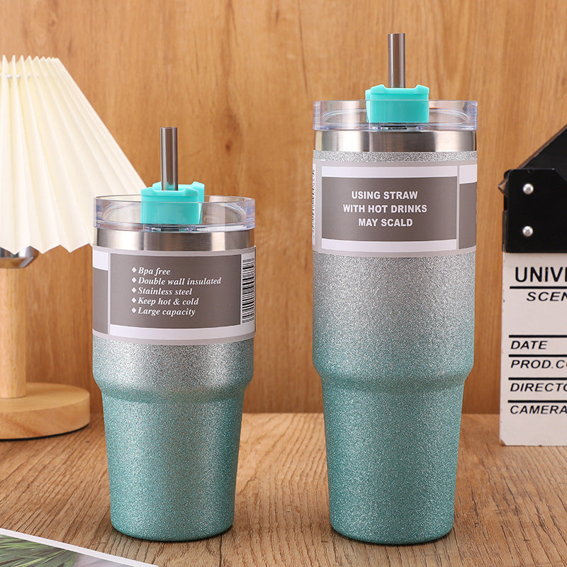 Stainless Steel Insulation Cup With Straw