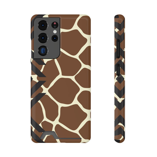 Ethnic Phone Case with Card Holder - Unique Phone Cases - Ethnic Print Phone Case