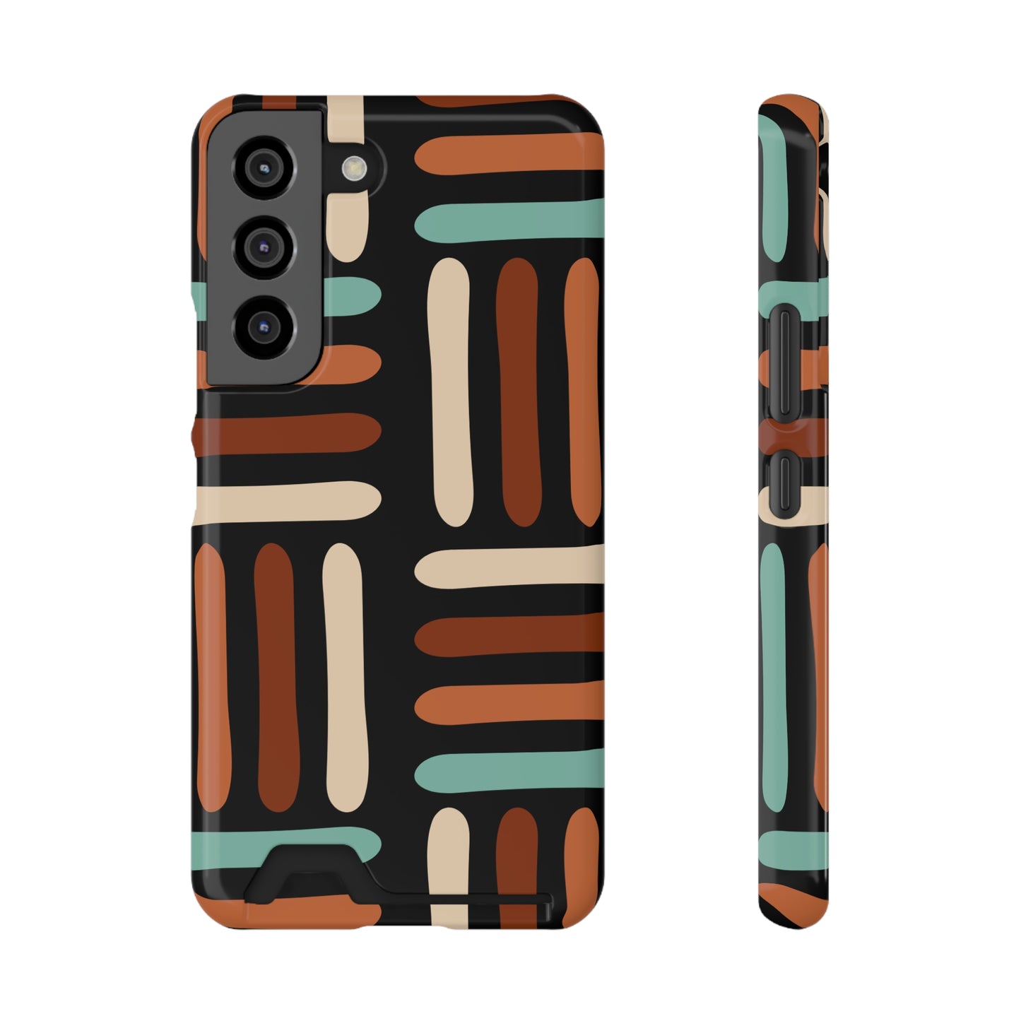 Ethnic Phone Case with Card Holder - Unique Phone Cases - Ethnic Print Phone Case