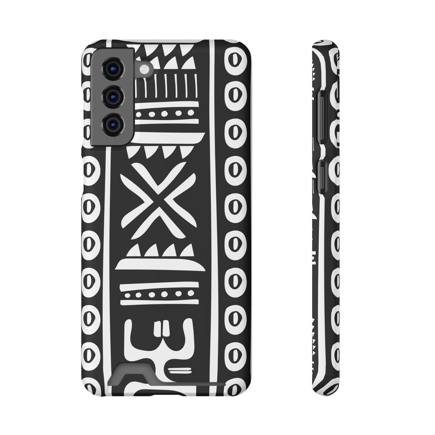 Ethnic Phone Case with Card Holder - Unique Phone Cases - African Print Phone Case