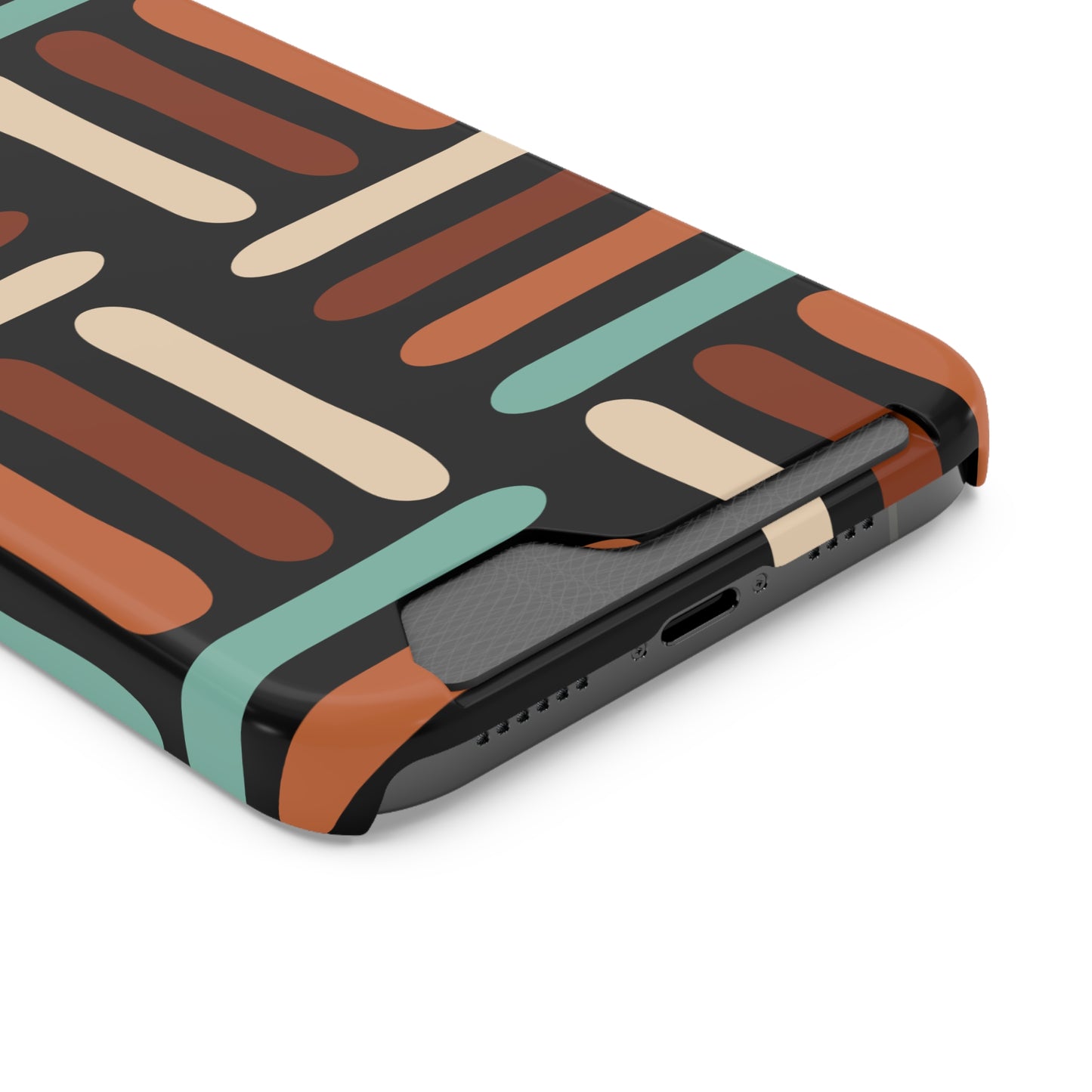 Ethnic Phone Case with Card Holder - Unique Phone Cases - Ethnic Print Phone Case