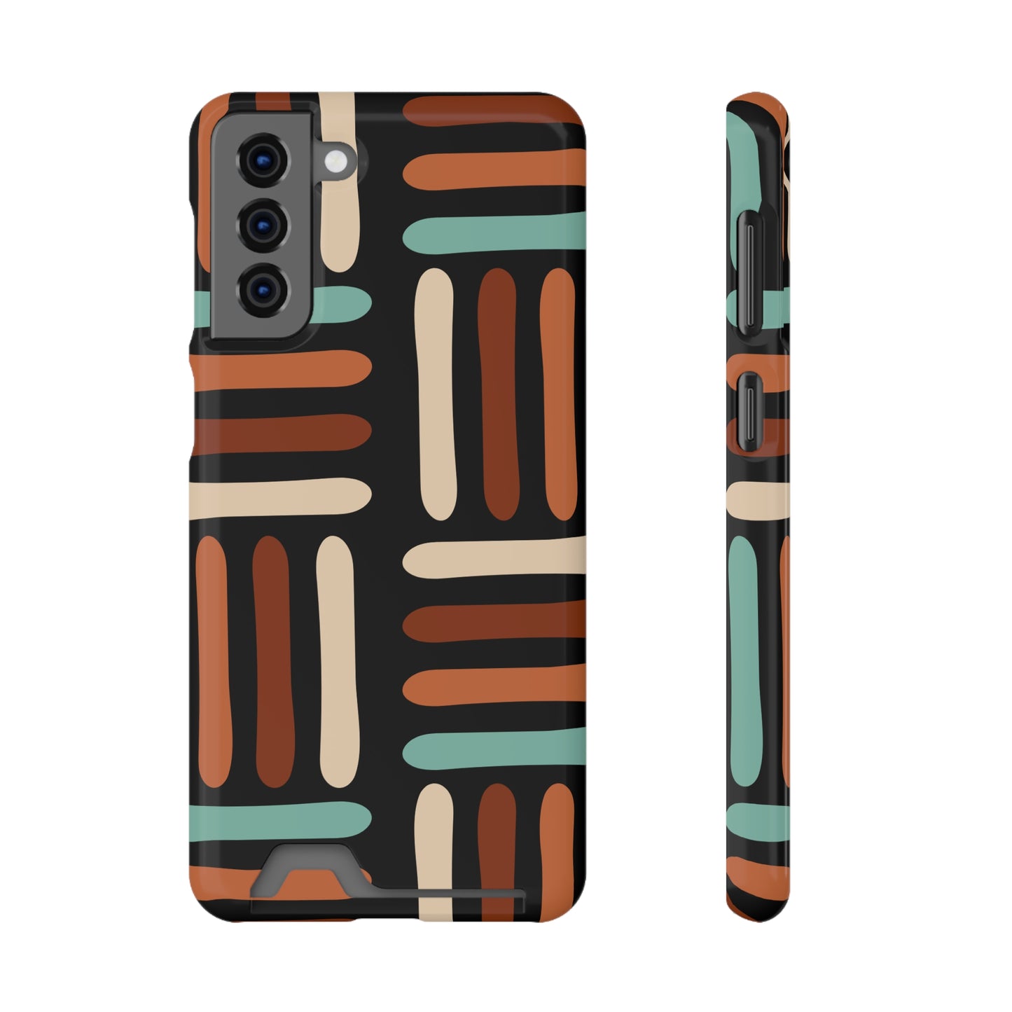 Ethnic Phone Case with Card Holder - Unique Phone Cases - Ethnic Print Phone Case