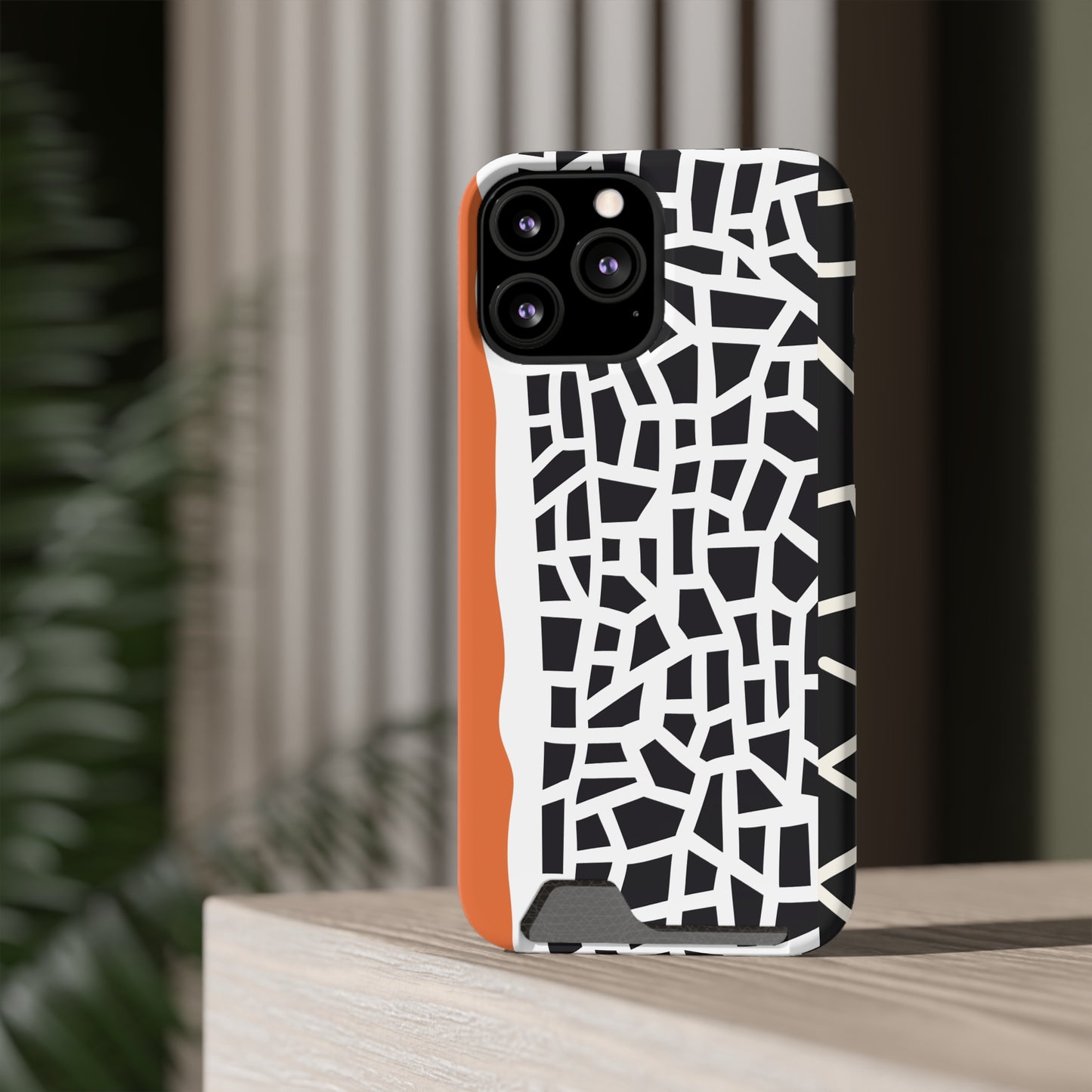 Ethnic Phone Case with Card Holder - Unique Phone Cases - Ethnic Print Phone Case