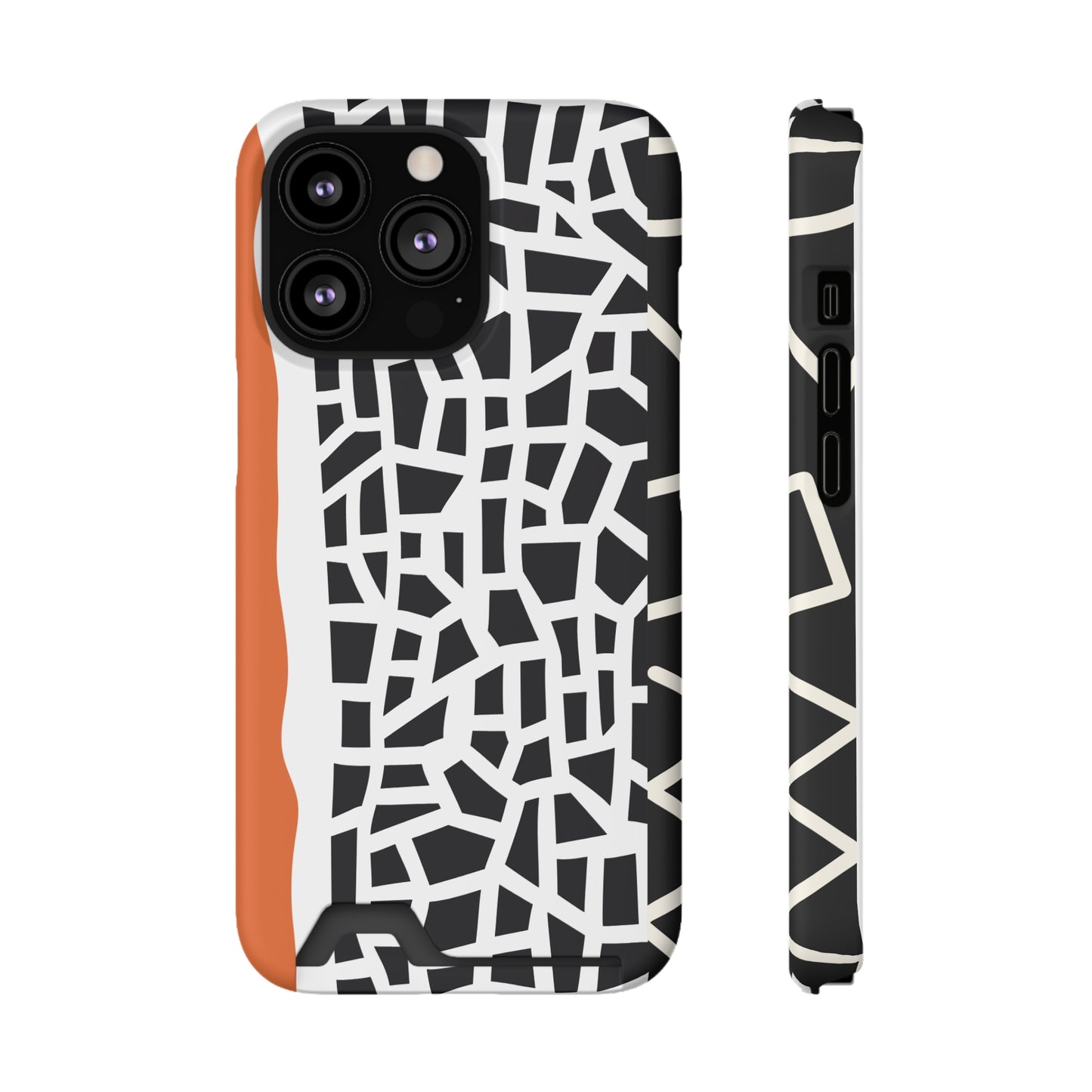 Ethnic Phone Case with Card Holder - Unique Phone Cases - Ethnic Print Phone Case