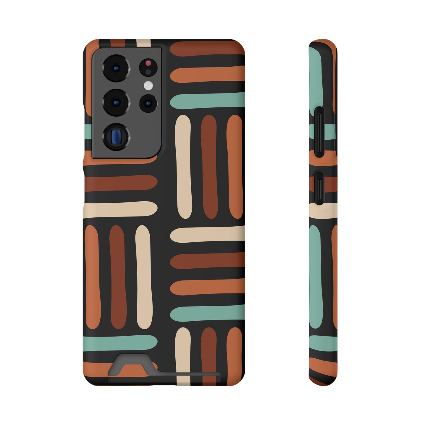 Ethnic Phone Case with Card Holder - Unique Phone Cases - Ethnic Print Phone Case