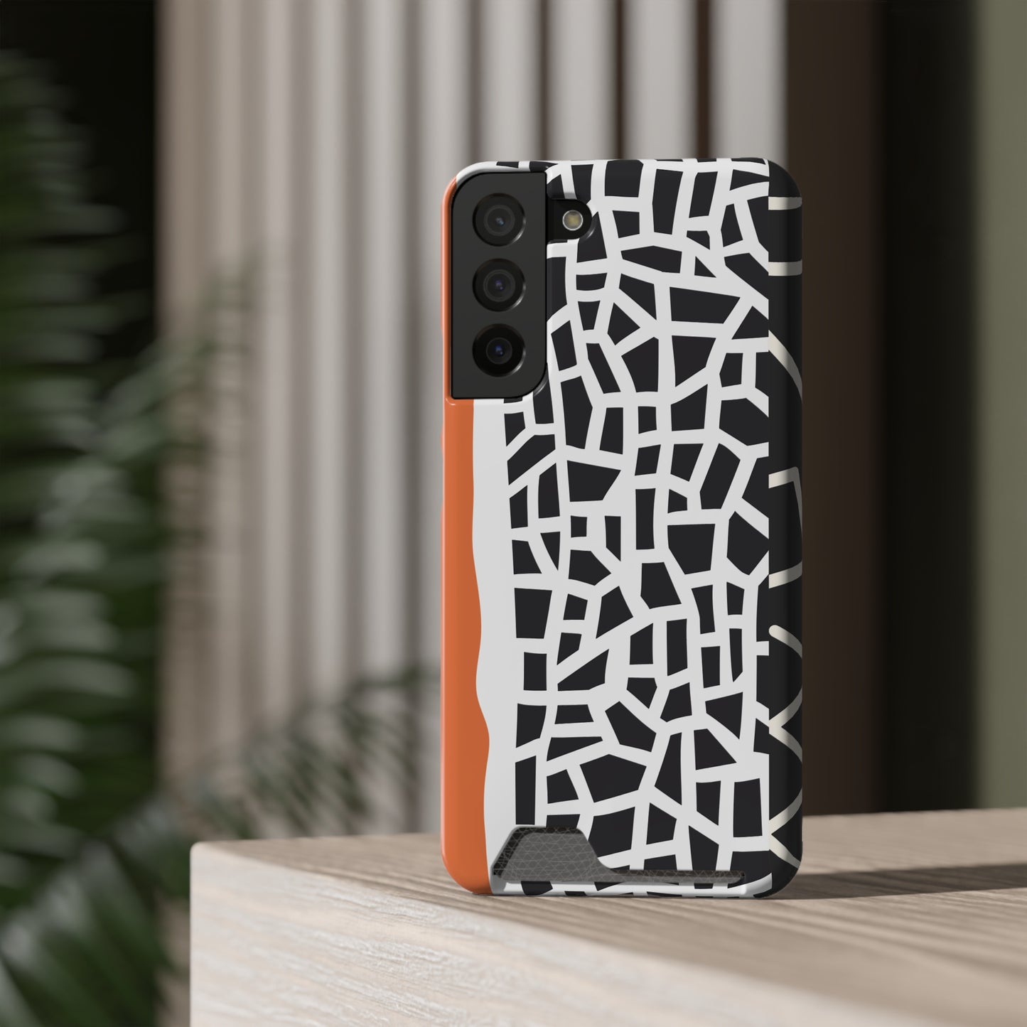 Ethnic Phone Case with Card Holder - Unique Phone Cases - Ethnic Print Phone Case