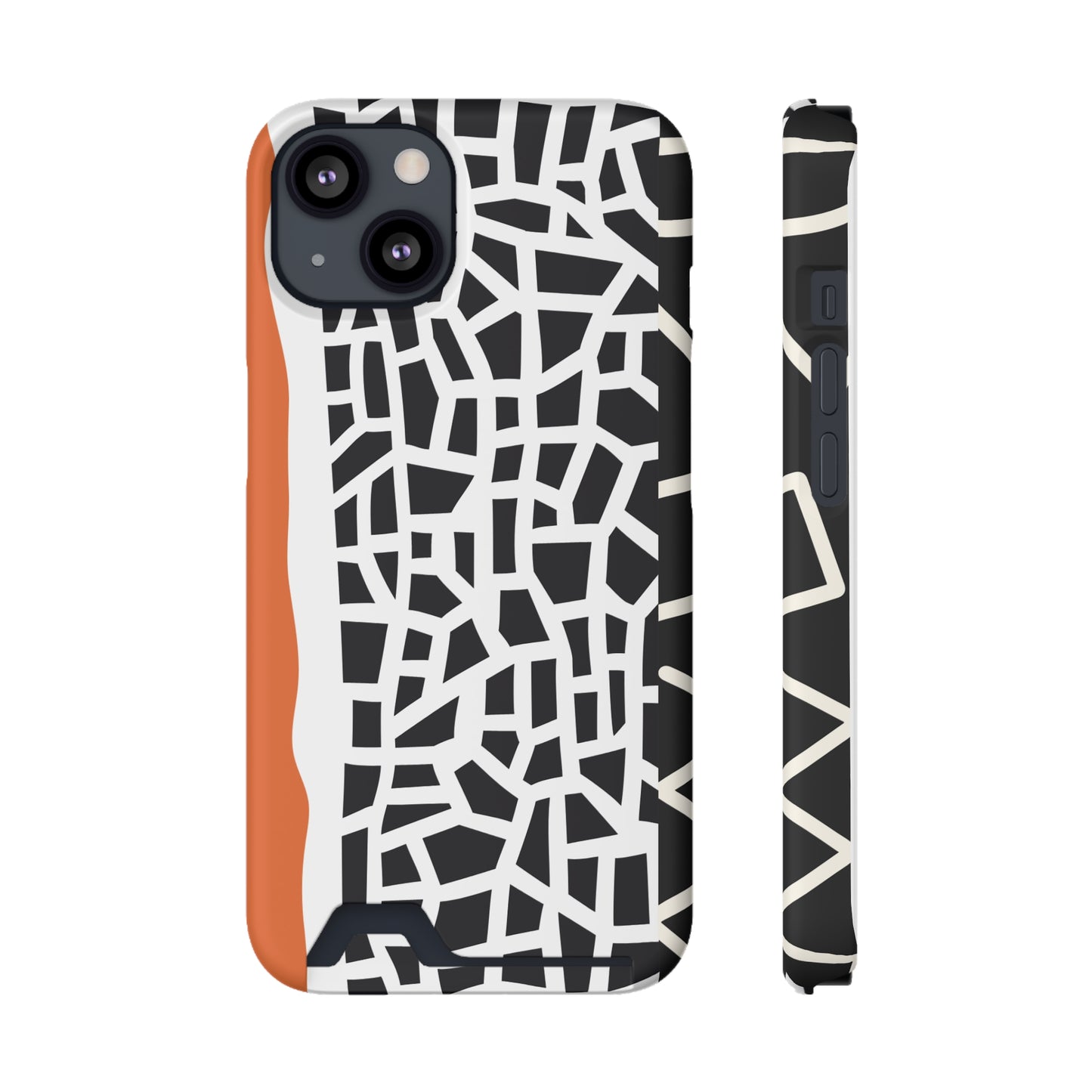 Ethnic Phone Case with Card Holder - Unique Phone Cases - Ethnic Print Phone Case