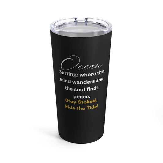 Tumbler - "Ocean" (Word Art) - White Tumbler 20oz - Gifts - Men - Etsy - Gifts - Best Sellers