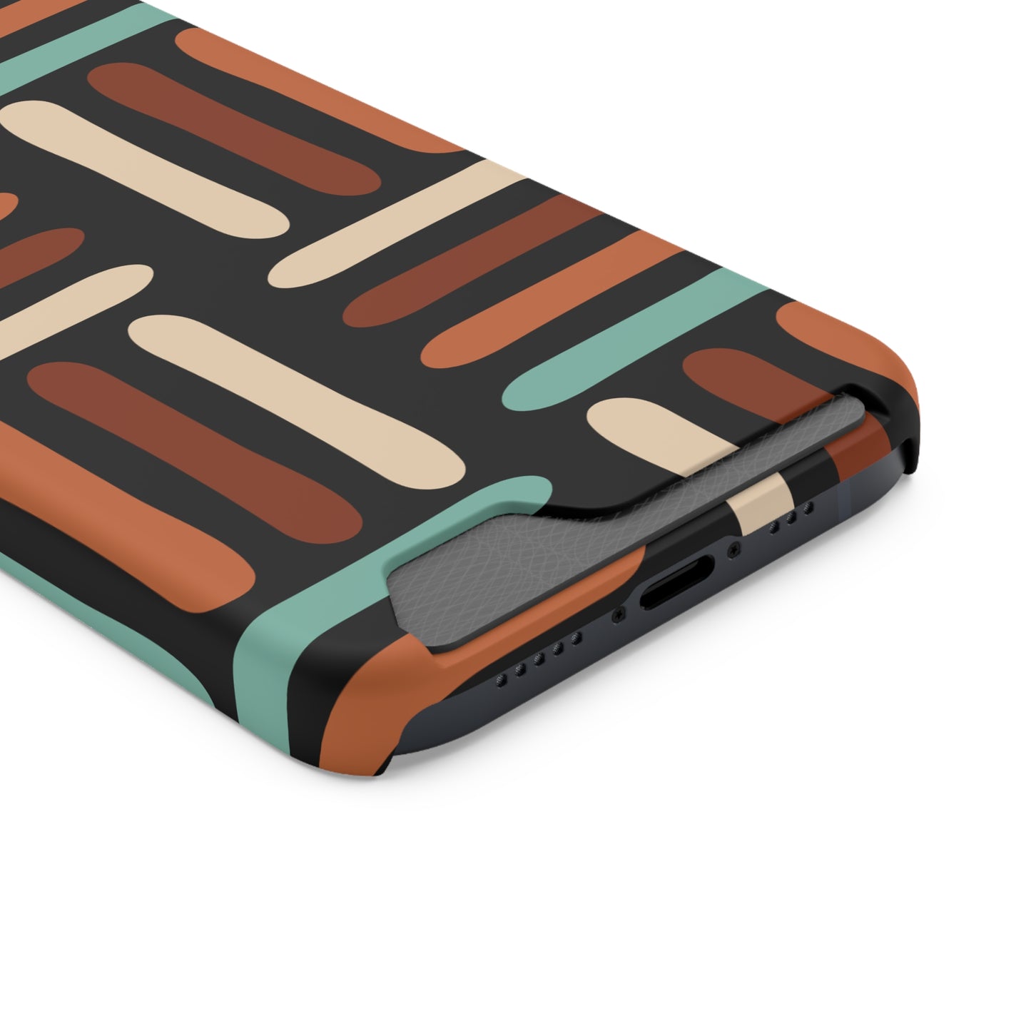 Ethnic Phone Case with Card Holder - Unique Phone Cases - Ethnic Print Phone Case