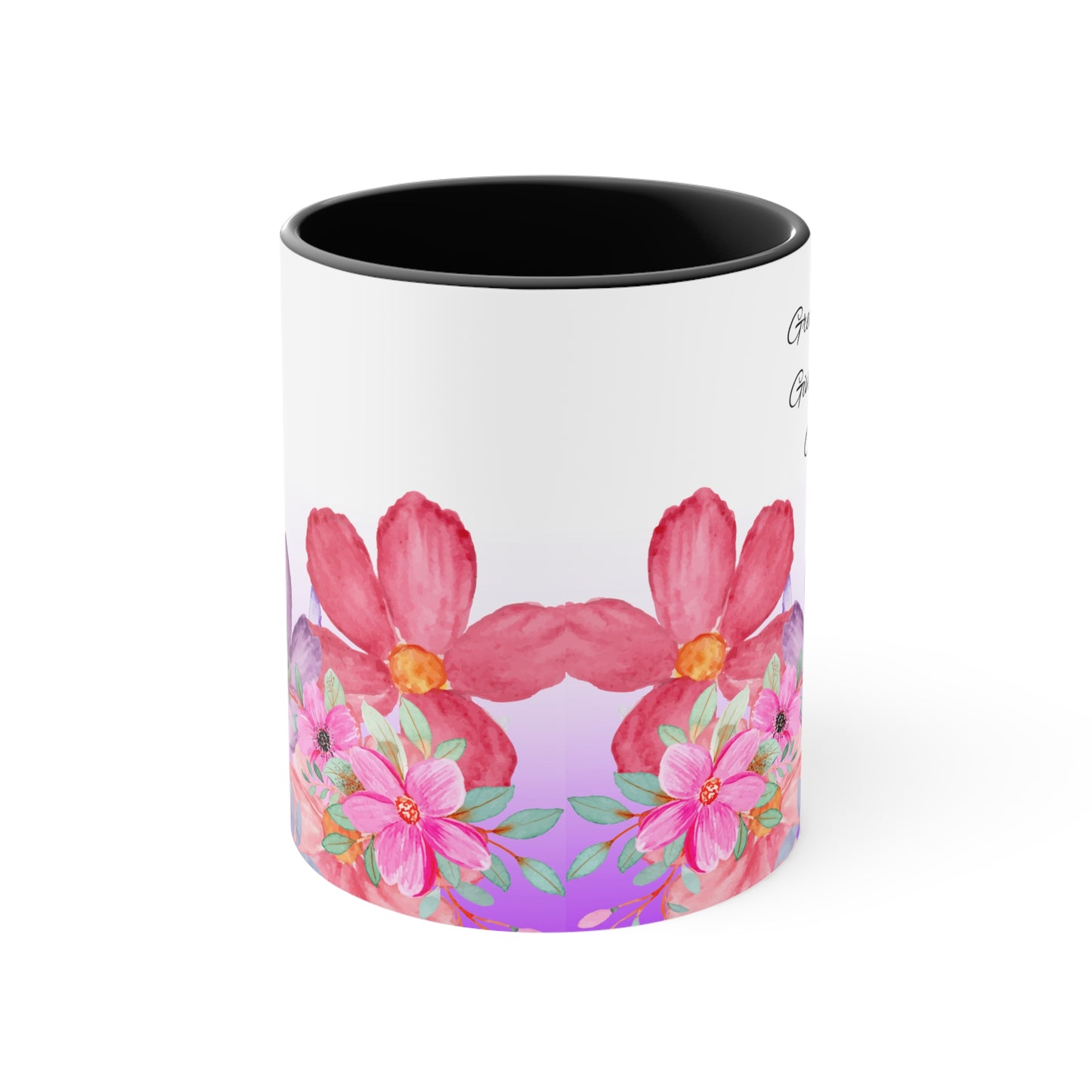 Great Rising- Give God the Glory - Floral Accent Mugs