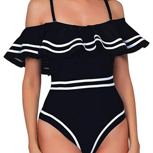 Fashion One-Shoulder One Piece Swimsuit Bikini