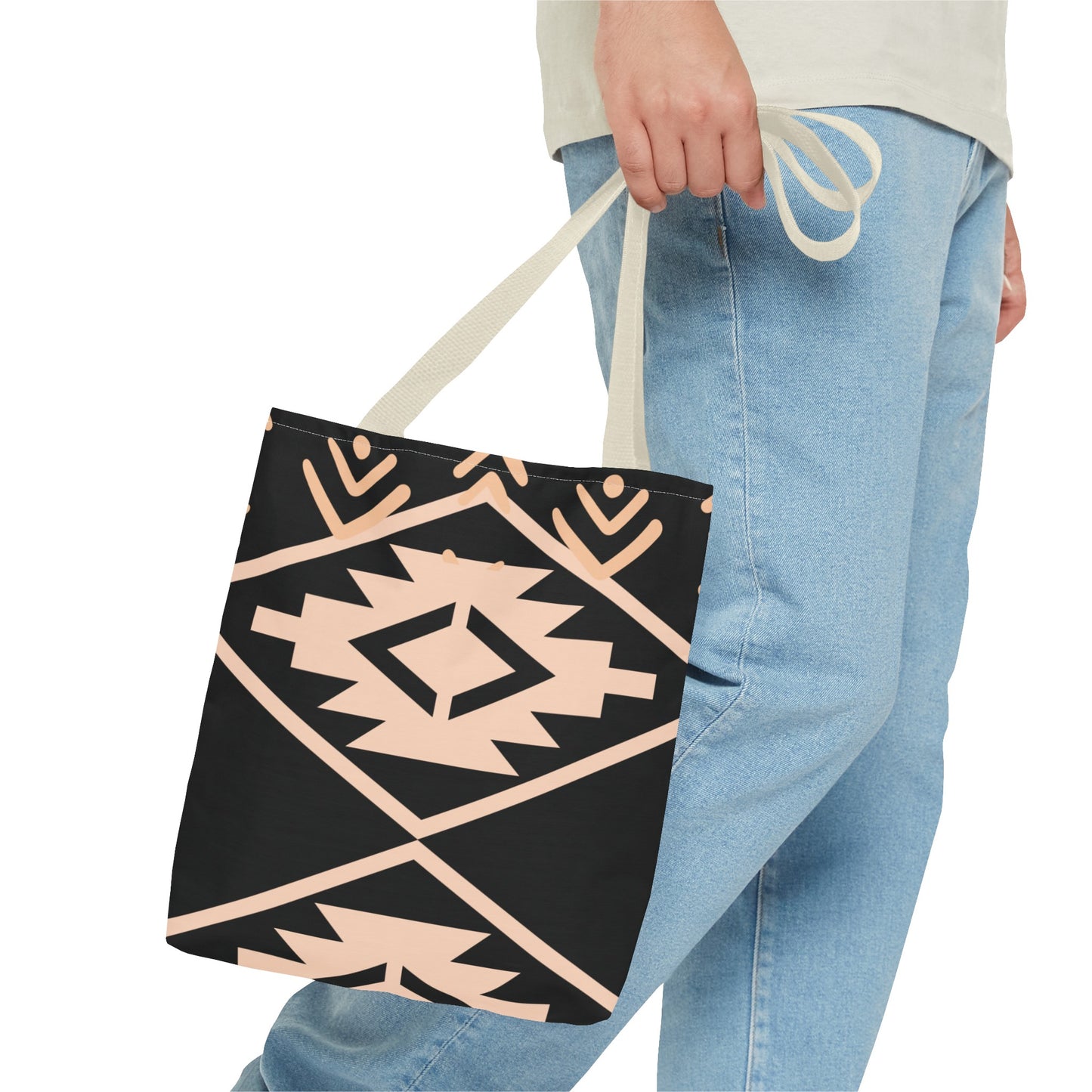 Tote Bag (AOP) - Stylish Tote Bags - Pink & Black