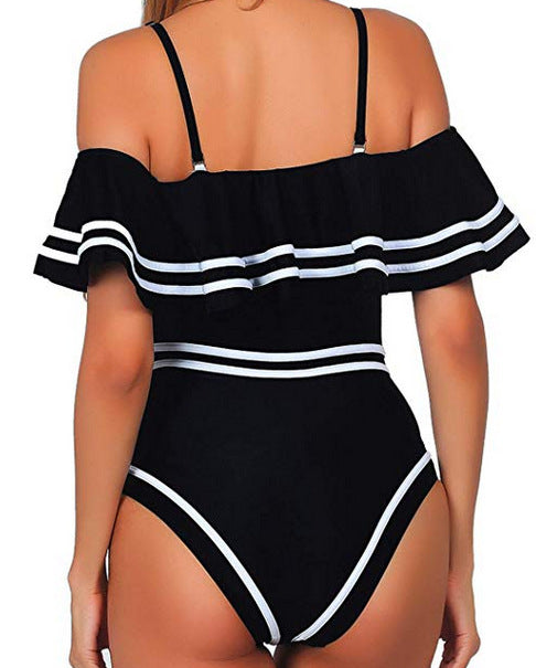 Fashion One-Shoulder One Piece Swimsuit Bikini