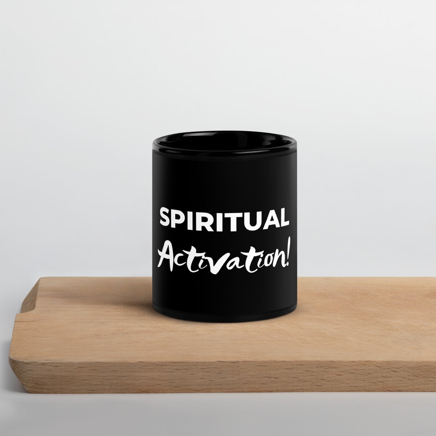 Enchanted Zeal™ - Black Glossy Mug ("Spiritual Activation")