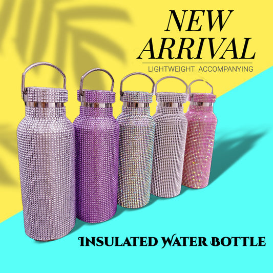 Insulated Water Bottle, 20oz Vacuum Stainless Steel Water Bottles With Straw & Straw Lid, Leakproof BPA Free Sports Metal Water Bottle-Keeps Drink Hot & Cold