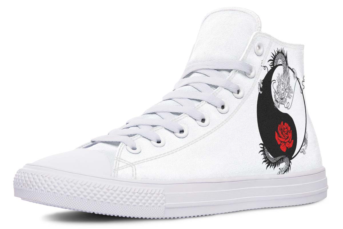 Printed Couple High-top Canvas Shoes