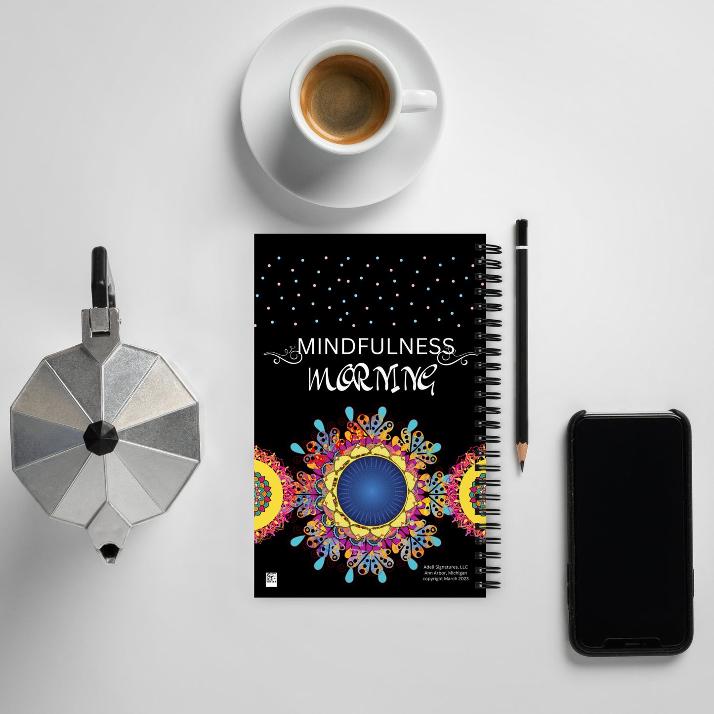 Enchanted Zeal™ - "Mindfulness Journal" Spiral notebook