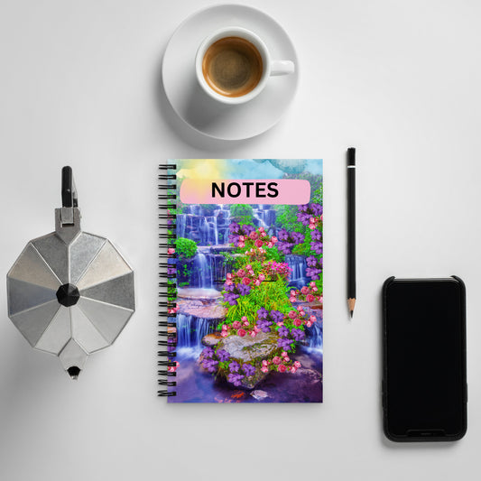 Floral Pattern - Spiral notebook