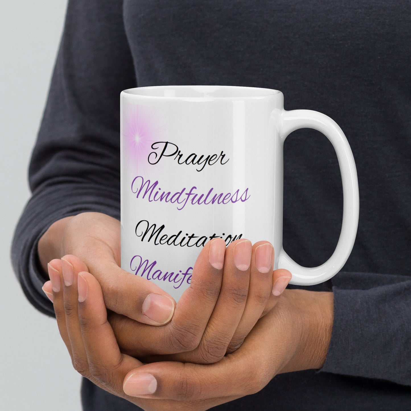 Inspirational Words - White glossy mug