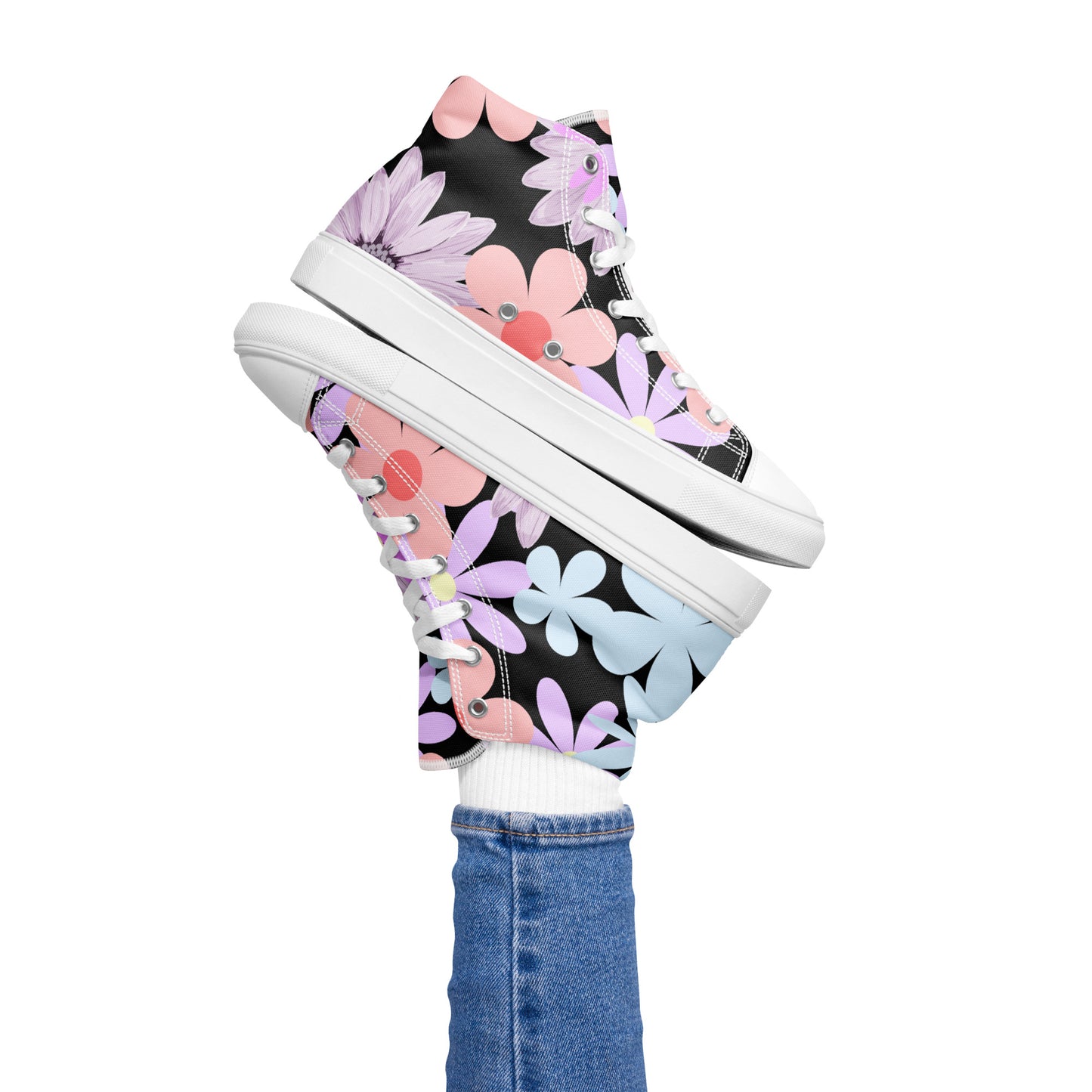 Women’s high top canvas shoes