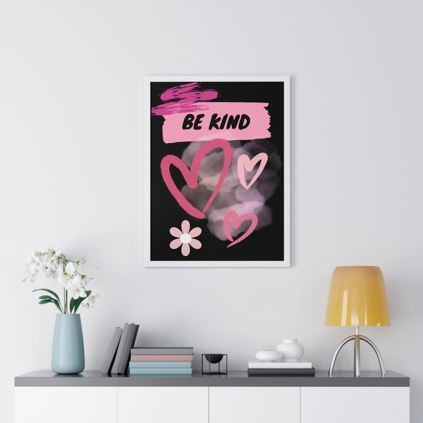 Enchanted Zeal™ - Be Kind - Premium Framed Vertical Poster