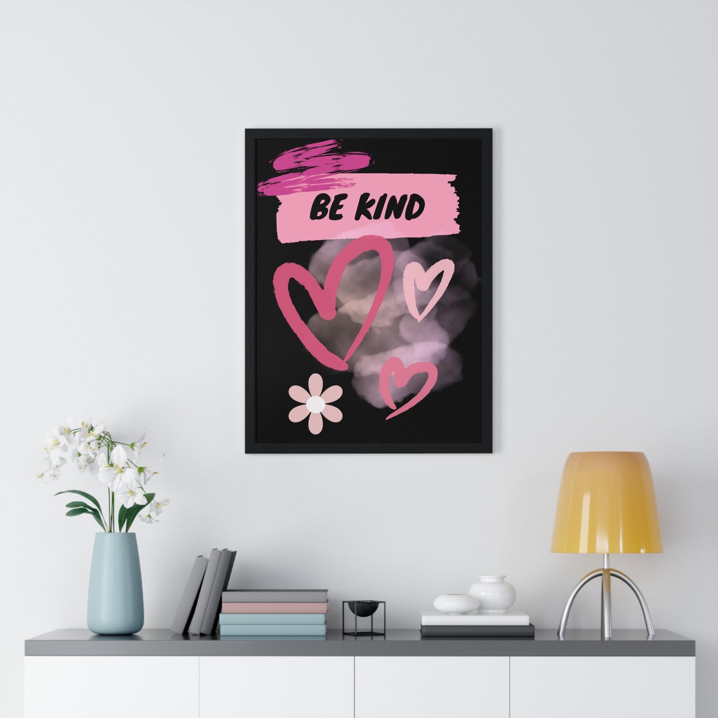 Enchanted Zeal™ - Be Kind - Premium Framed Vertical Poster