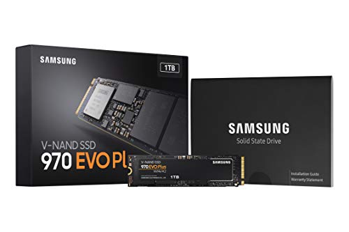 SAMSUNG 970 EVO Plus SSD 1TB NVMe M.2 Internal Solid State Hard Drive, V-NAND Technology, Storage and Memory Expansion for Gaming, Graphics w/ Heat Control, Max Speed, MZ-V7S1T0B/AM