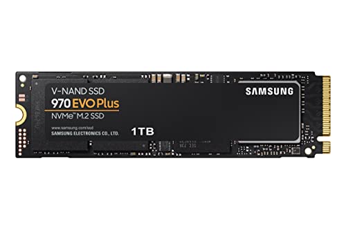 SAMSUNG 970 EVO Plus SSD 1TB NVMe M.2 Internal Solid State Hard Drive, V-NAND Technology, Storage and Memory Expansion for Gaming, Graphics w/ Heat Control, Max Speed, MZ-V7S1T0B/AM