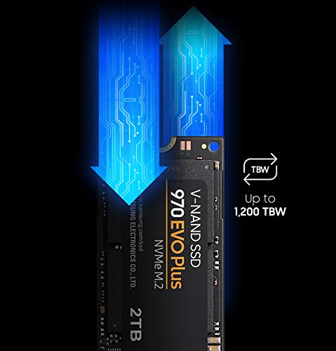 SAMSUNG 970 EVO Plus SSD 1TB NVMe M.2 Internal Solid State Hard Drive, V-NAND Technology, Storage and Memory Expansion for Gaming, Graphics w/ Heat Control, Max Speed, MZ-V7S1T0B/AM