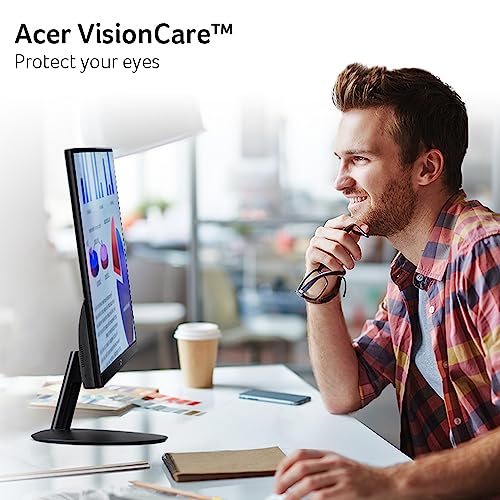 Acer SB272 EBI 27" Full HD (1920 x 1080) IPS Zero-Frame Gaming Office Monitor | AMD FreeSync Technology | Ultra-Thin Stylish Design | 100Hz | 1ms (VRB) | Low Blue Light | Tilt | HDMI & VGA Ports