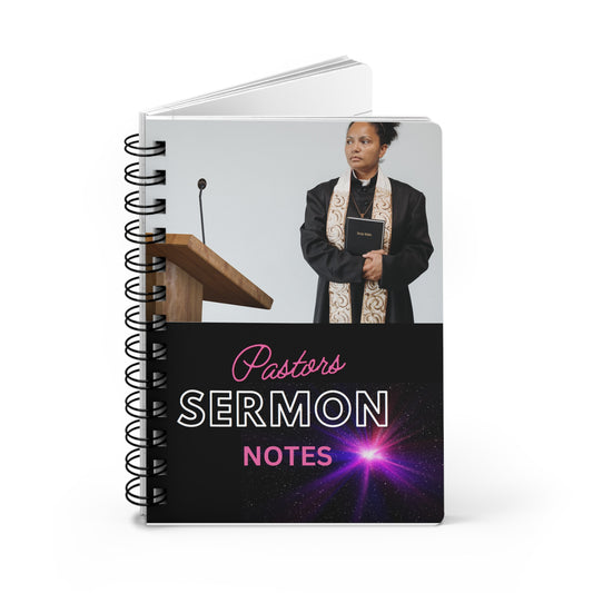 Enchanted Zeal™ - Pastors Sermon Notes Journal (Spiral Bound Journal)