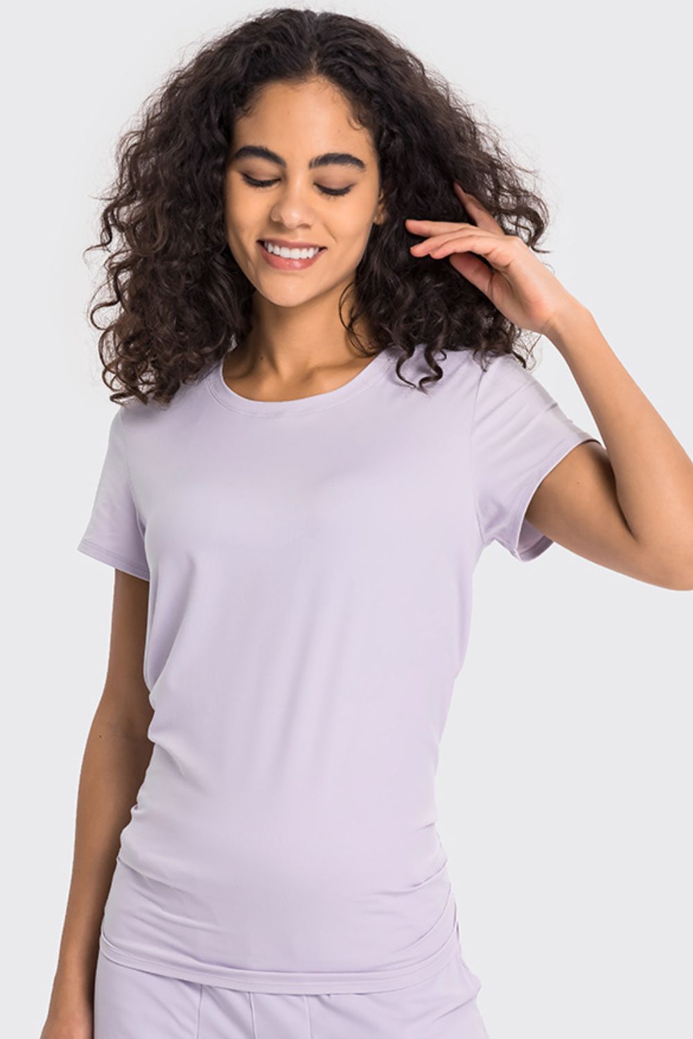 Tie Back Short Sleeve Sports Tee